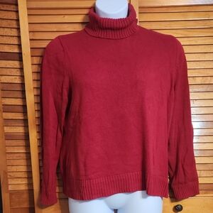 Croft & Barrow Rich Red Turtleneck Sweater